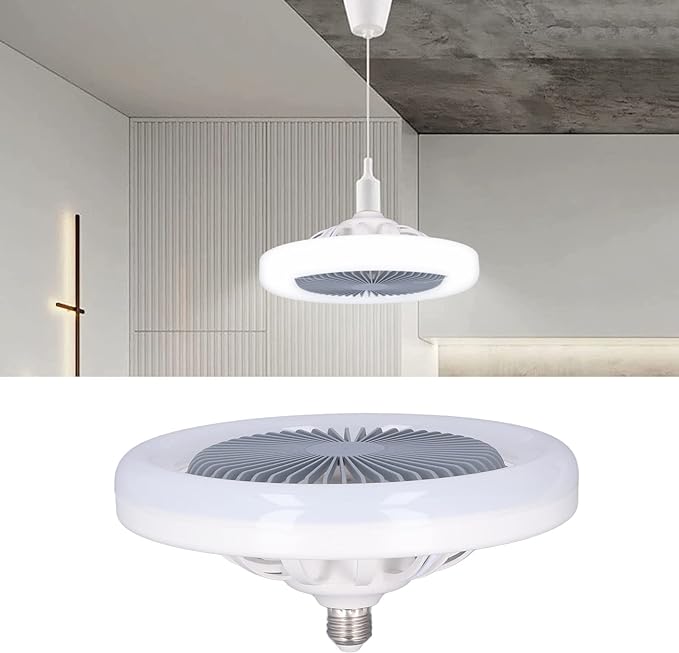 Wing Head Fan Light With Remote Control E27 Screw Light Energy Saving Mute Ceiling Fan Light